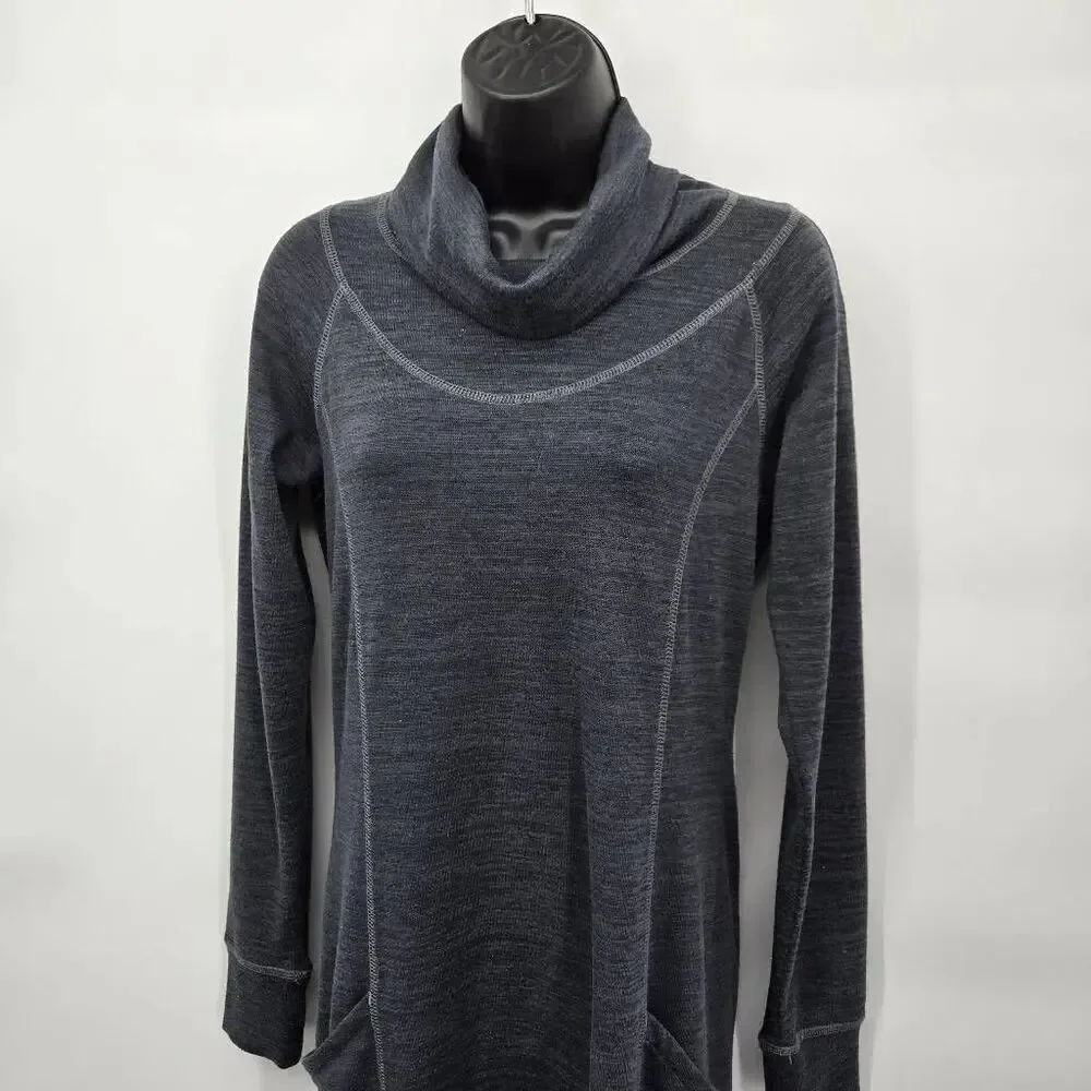 Kuhl Lea Women's Mockneck Dress Size Small Long Sleeve Gray Outdoor Pockets